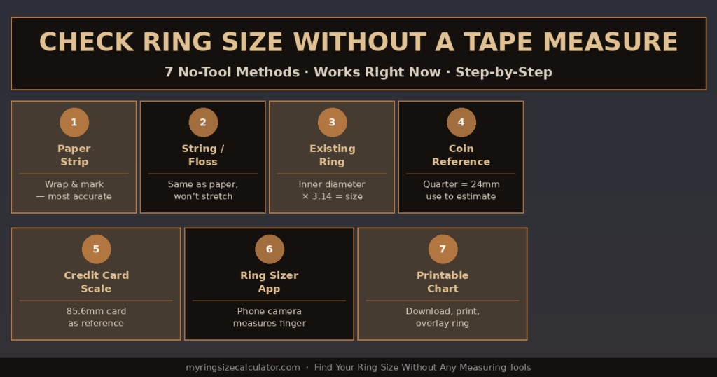 DIY methods to check ring size at home without tools
