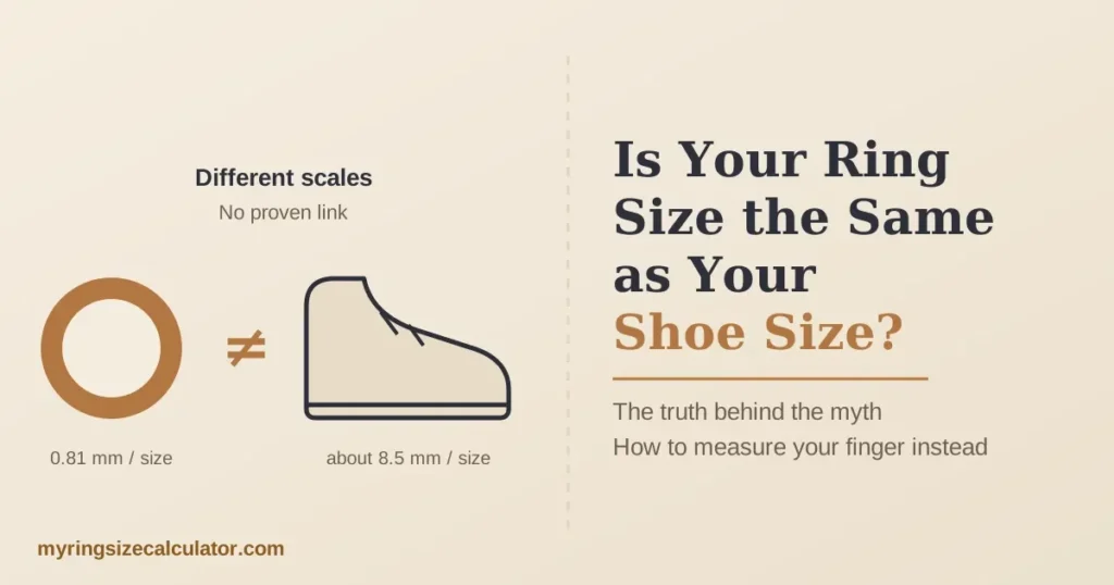 Is Your Ring Finger the Same Size as Your Shoe
